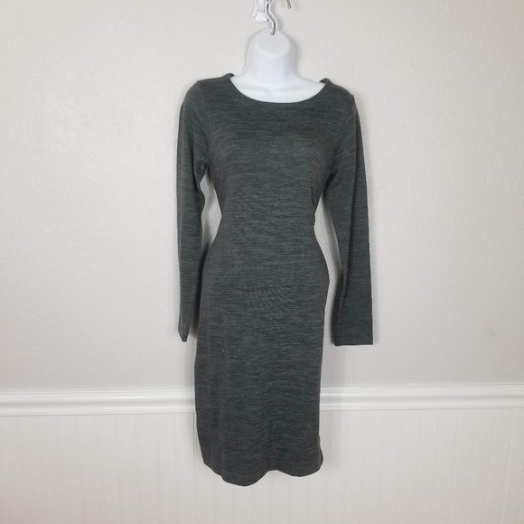 Lole Dresses & Skirts - LOLE Dark Heather Gray Long Sleeve Travel Dress
